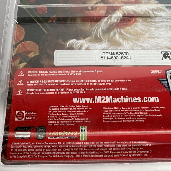 M2 Machines Coca-Cola Christmas Blue 1971 Dodge Challenger Funny Car SK08 23-23 - Picture 6 of 9